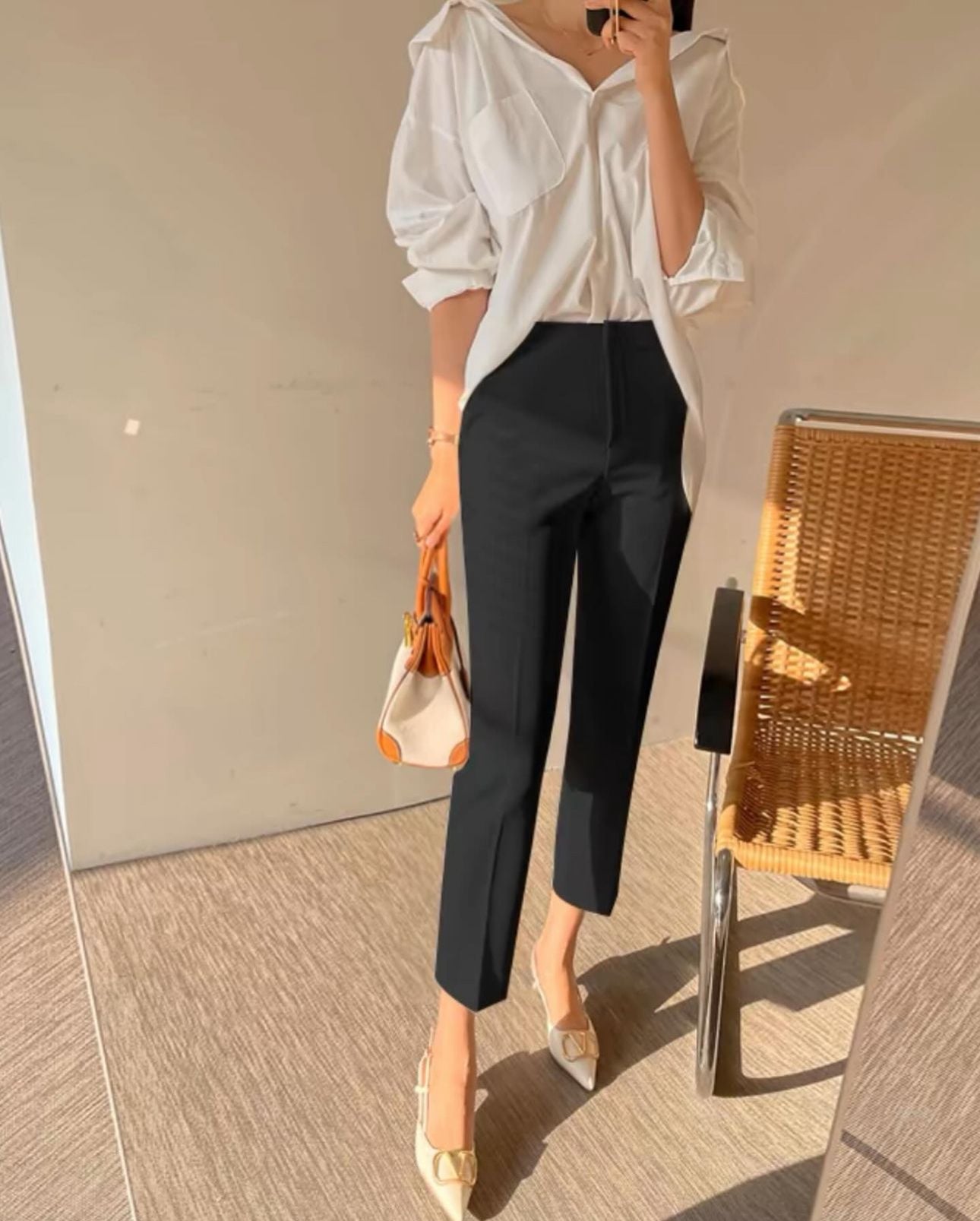 韓系九分直腳西褲(上班款)