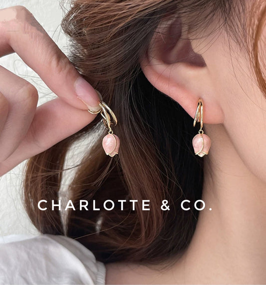 韓系吊小金香耳環