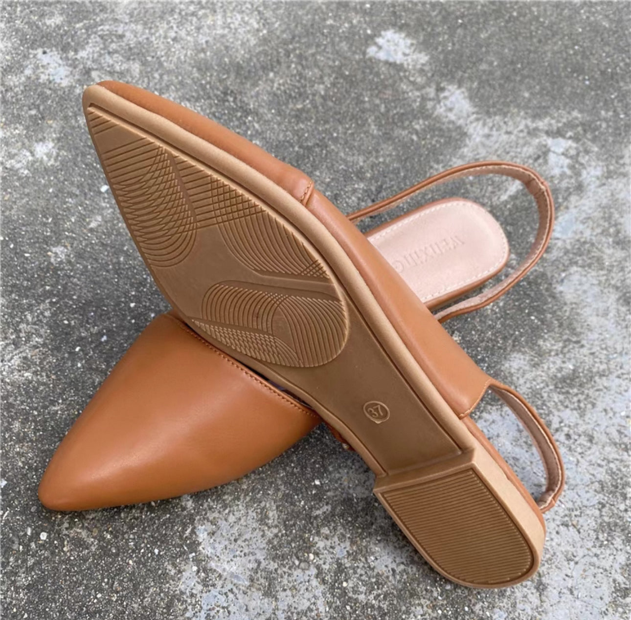 韓系不規則半跟鞋