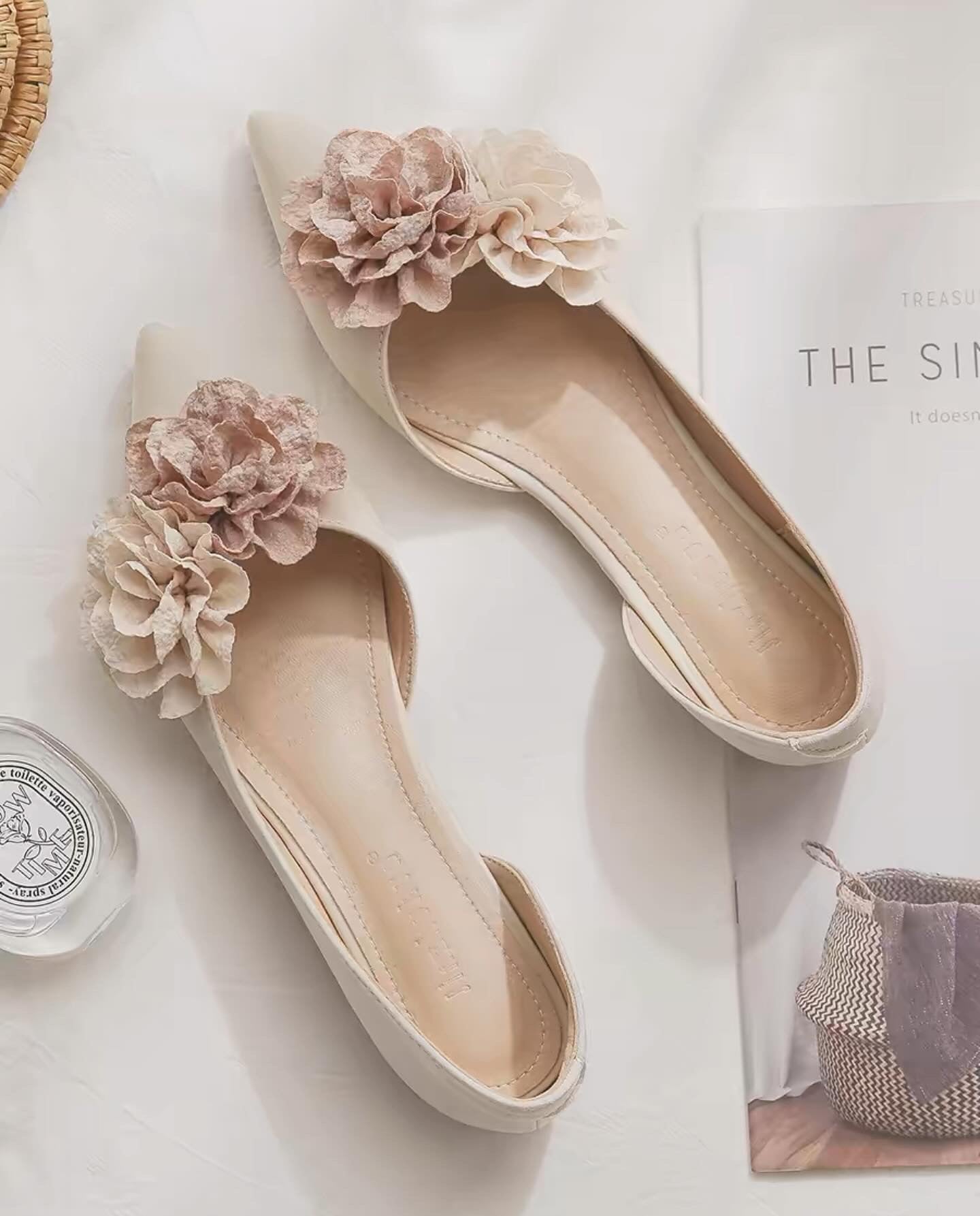 *Shoe 韓系花花平底鞋