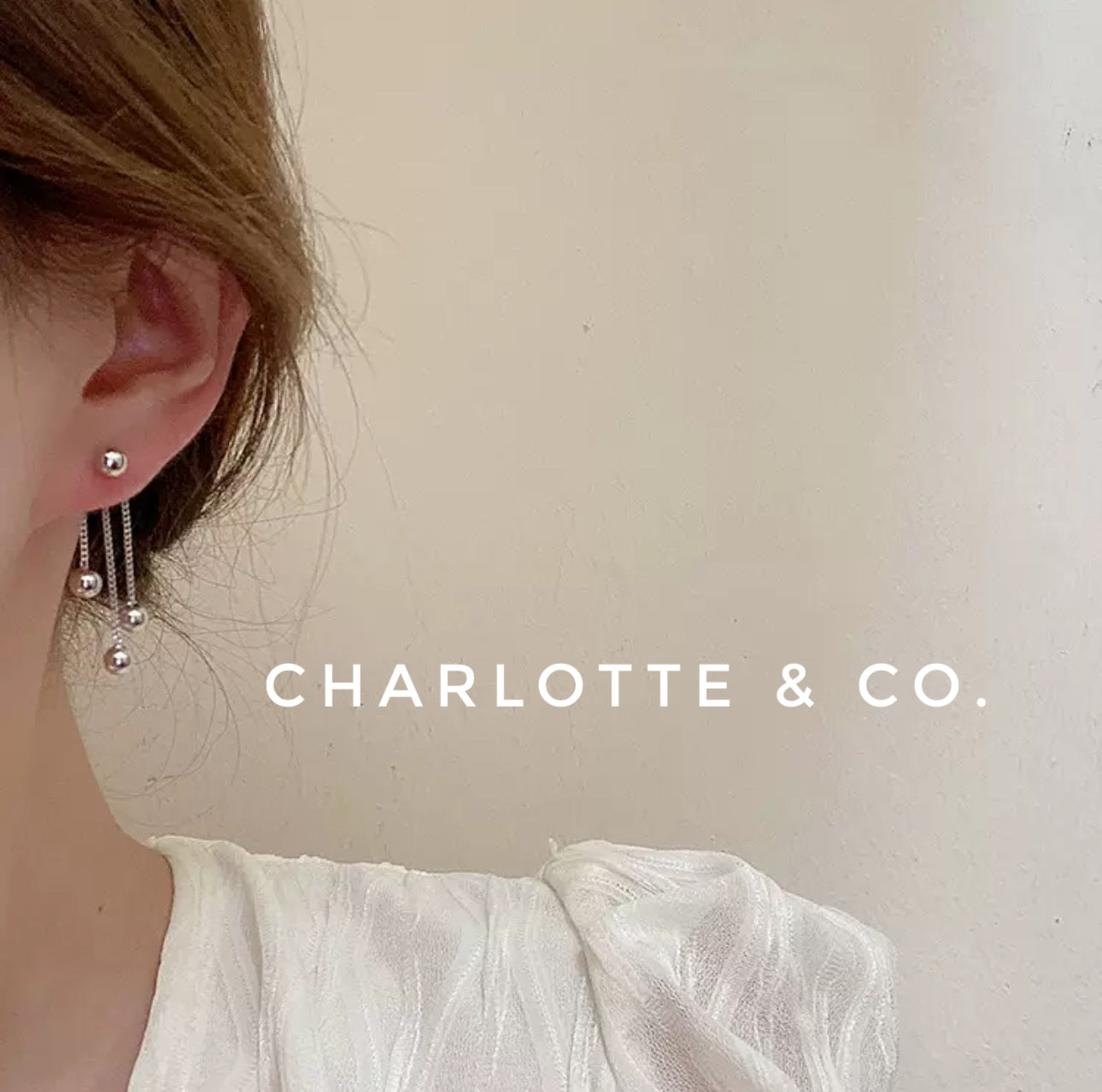 韓系不規則流蘇耳環