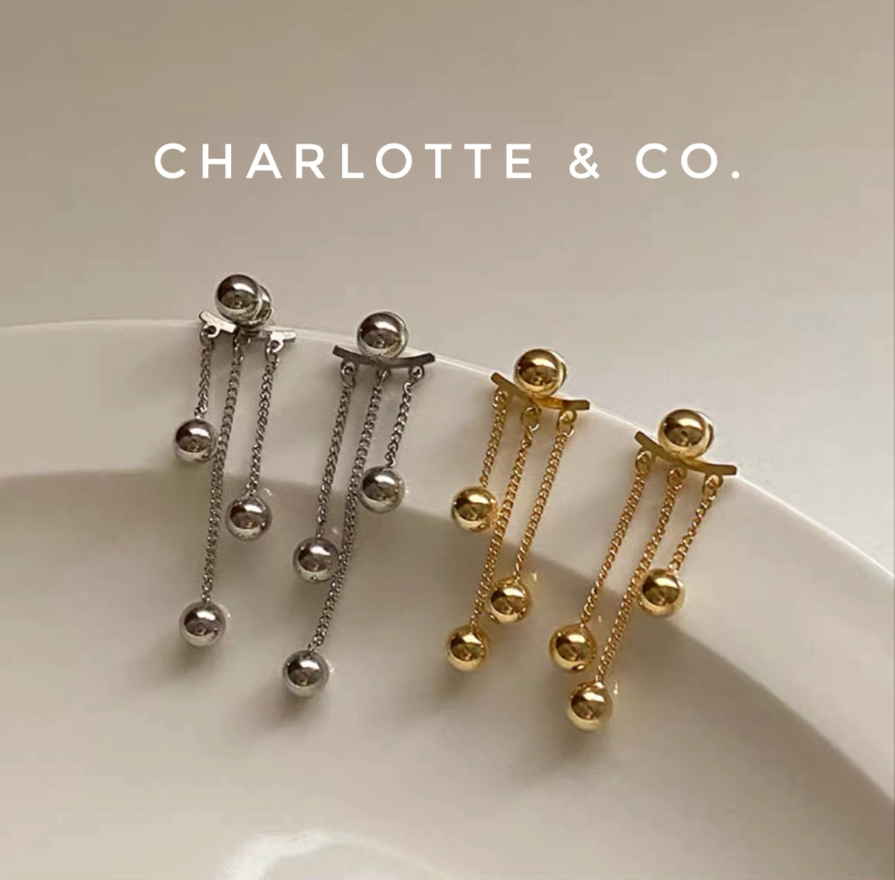 韓系不規則流蘇耳環