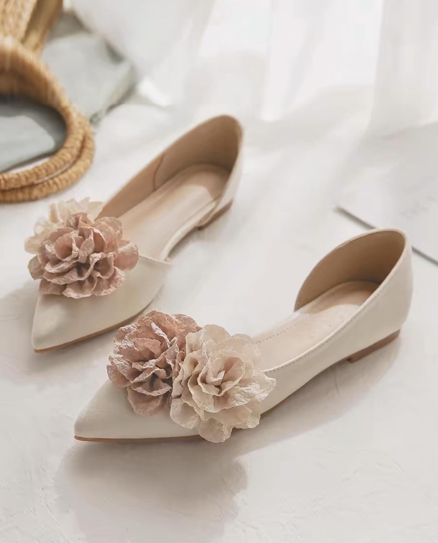 *Shoe 韓系花花平底鞋