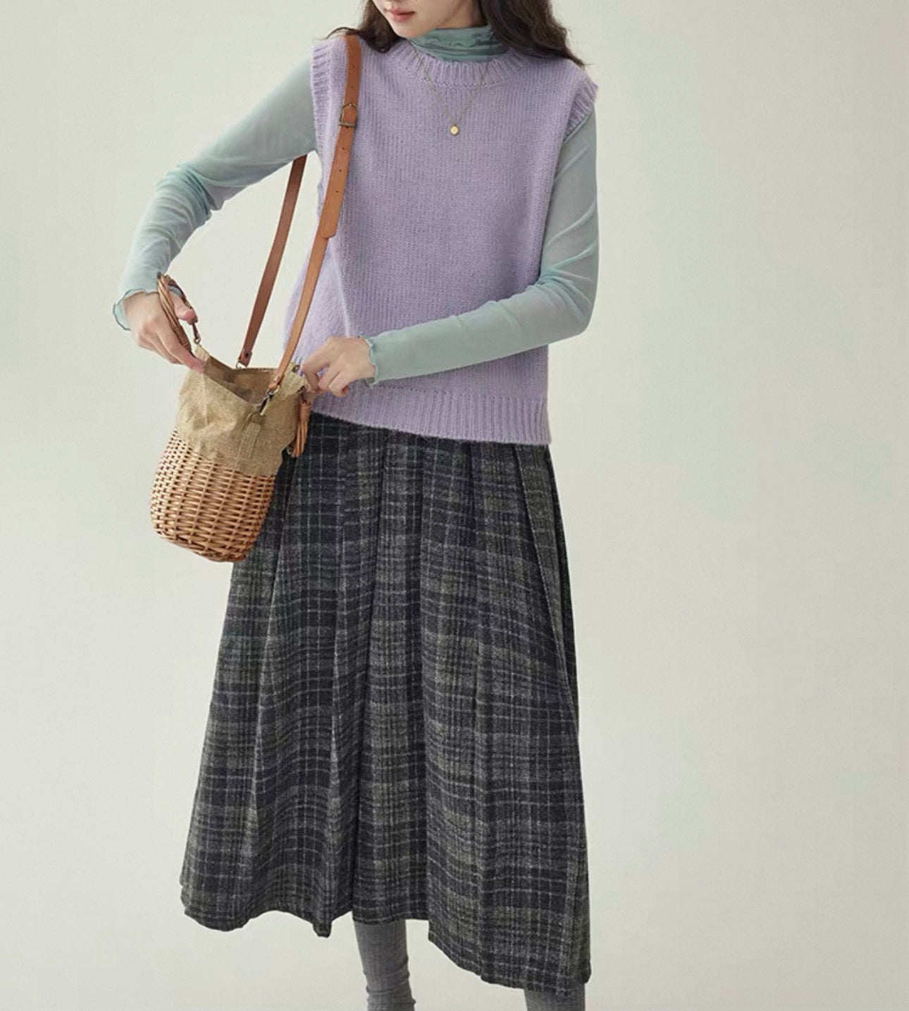 韓系糖果色針織背心