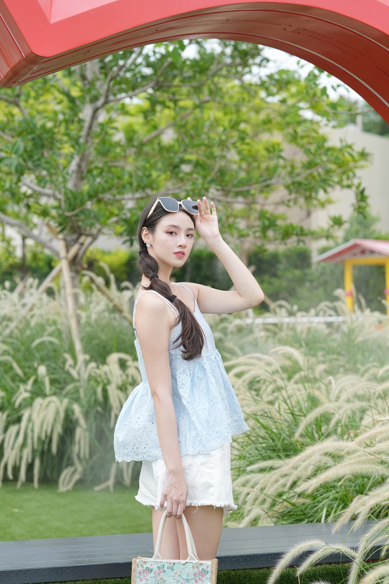 韓系吊帶通花背心（吊帶可調）