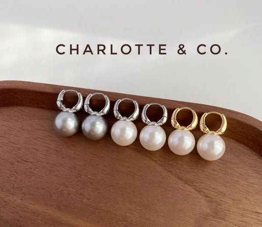 韓系吊珍珠耳環