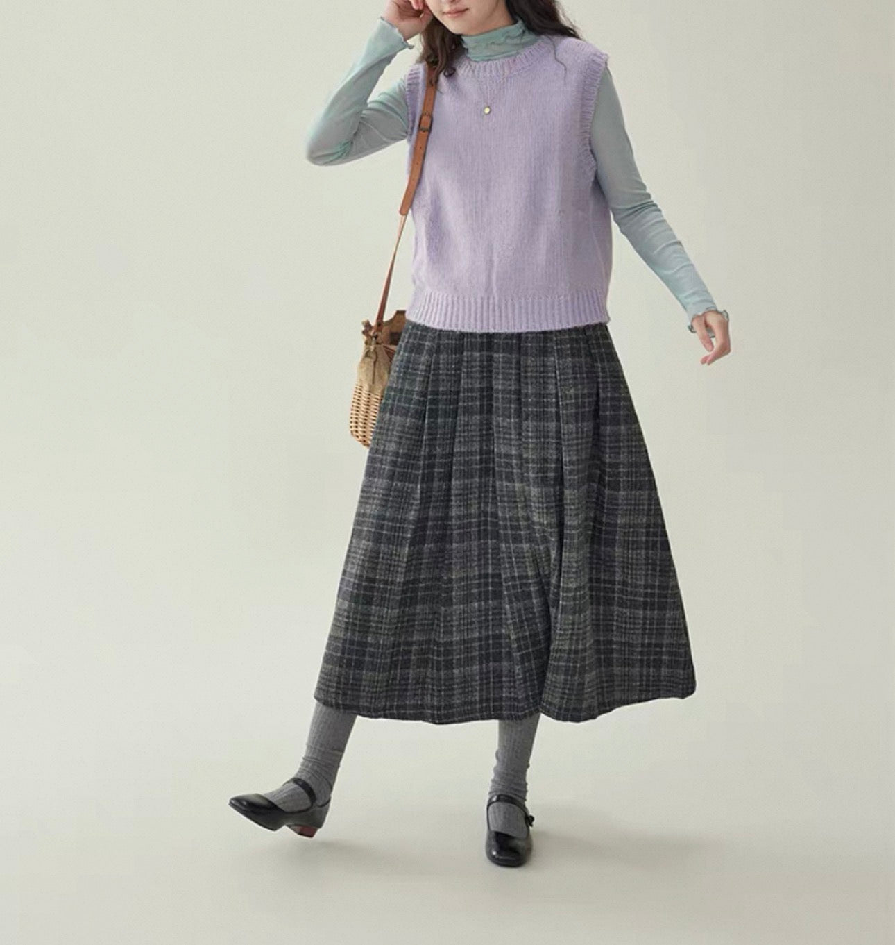 韓系糖果色針織背心