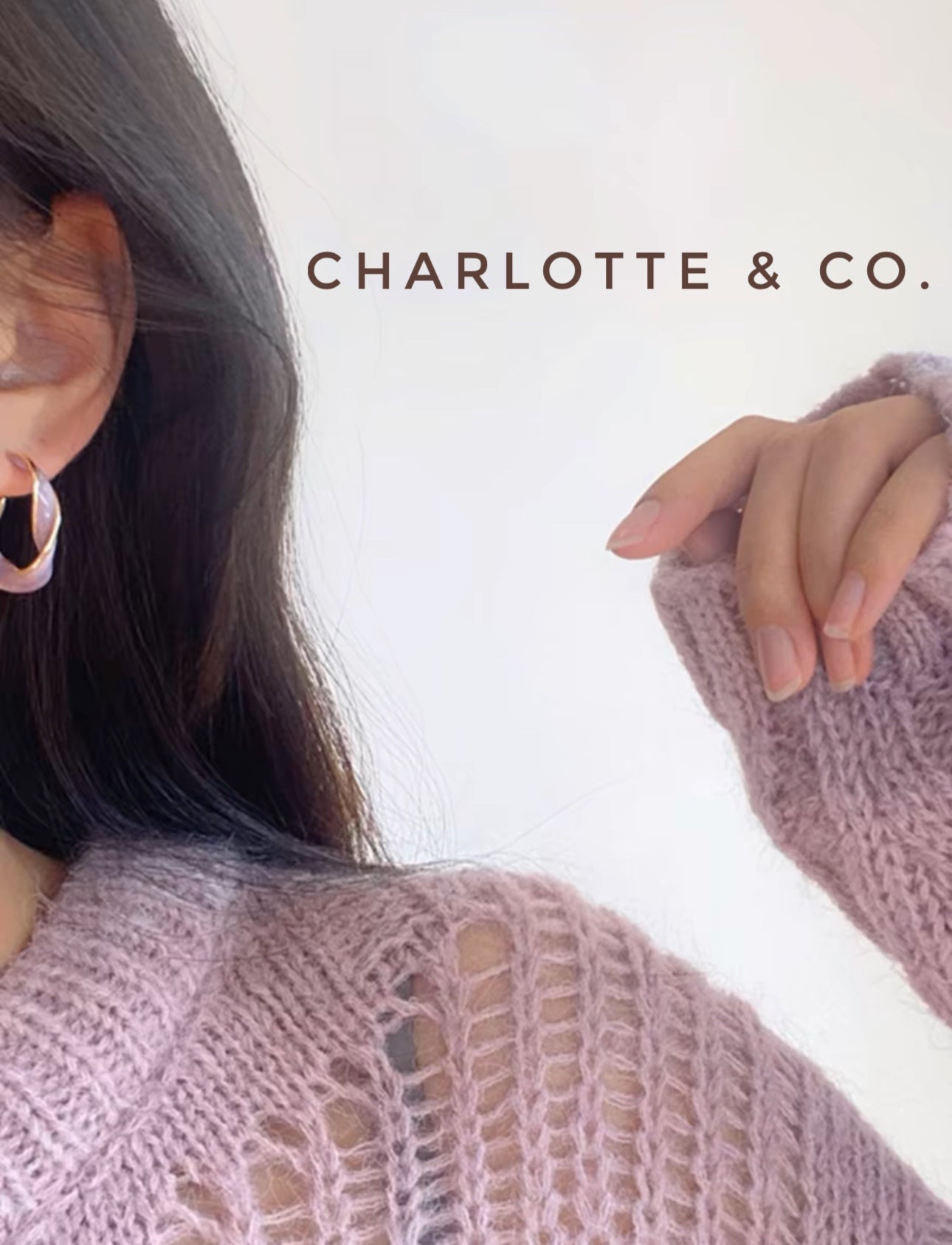 韓系扭紋圈圈耳環