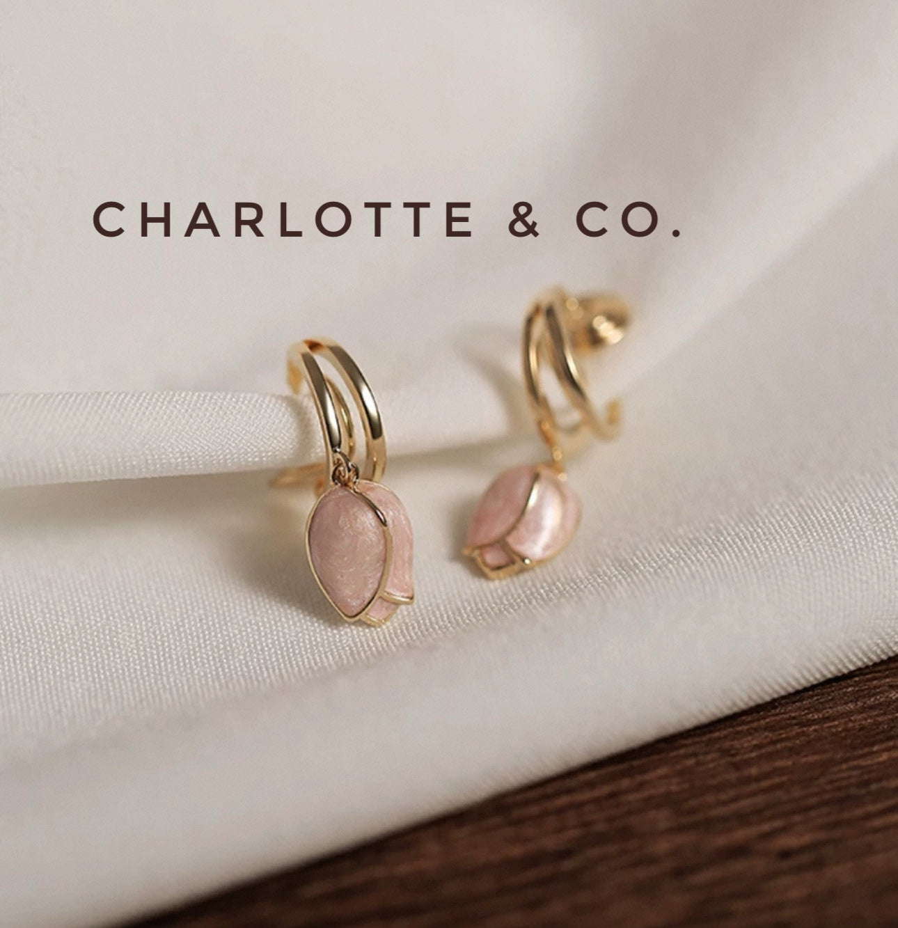 韓系吊小金香耳環