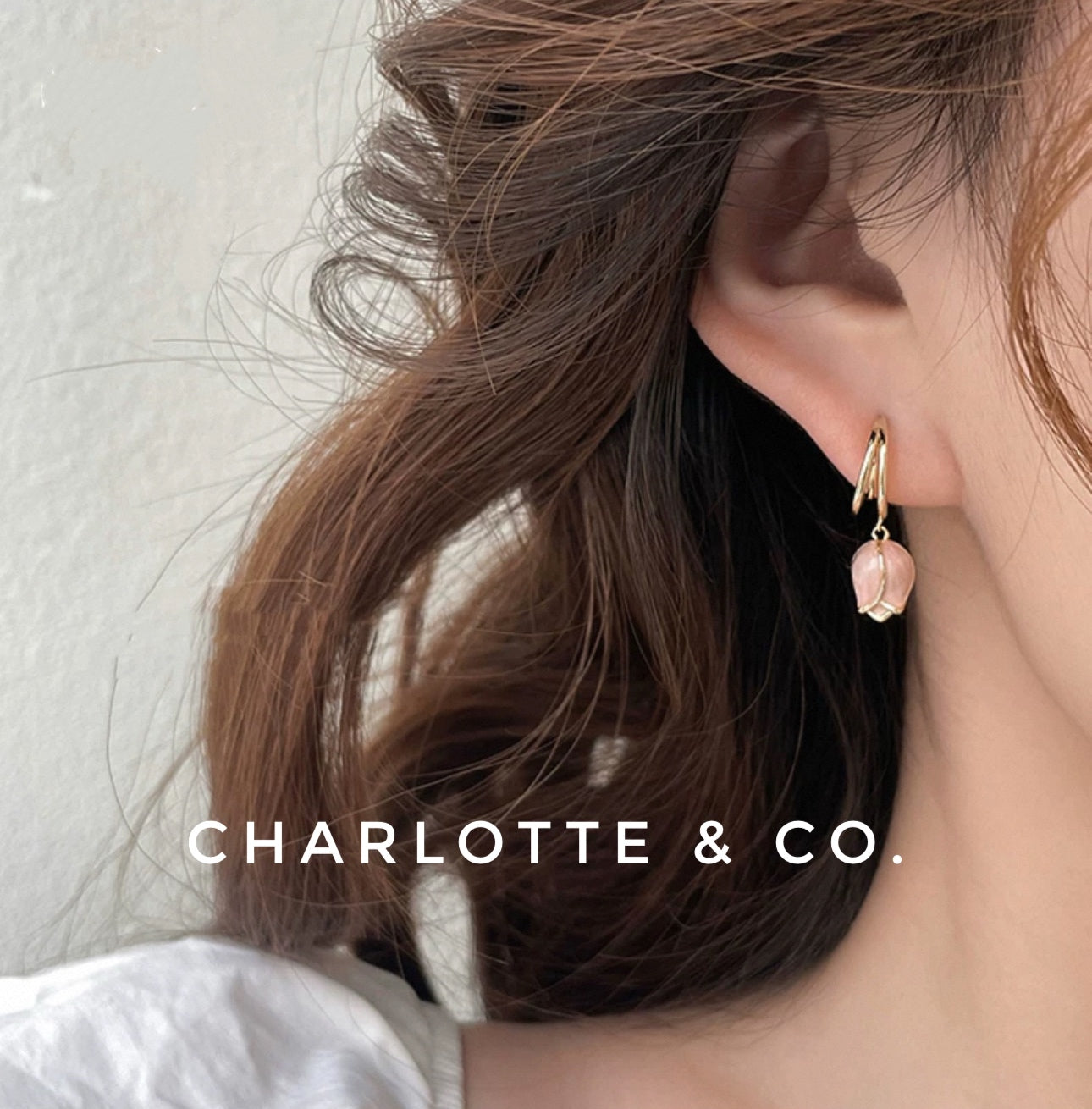 韓系吊小金香耳環