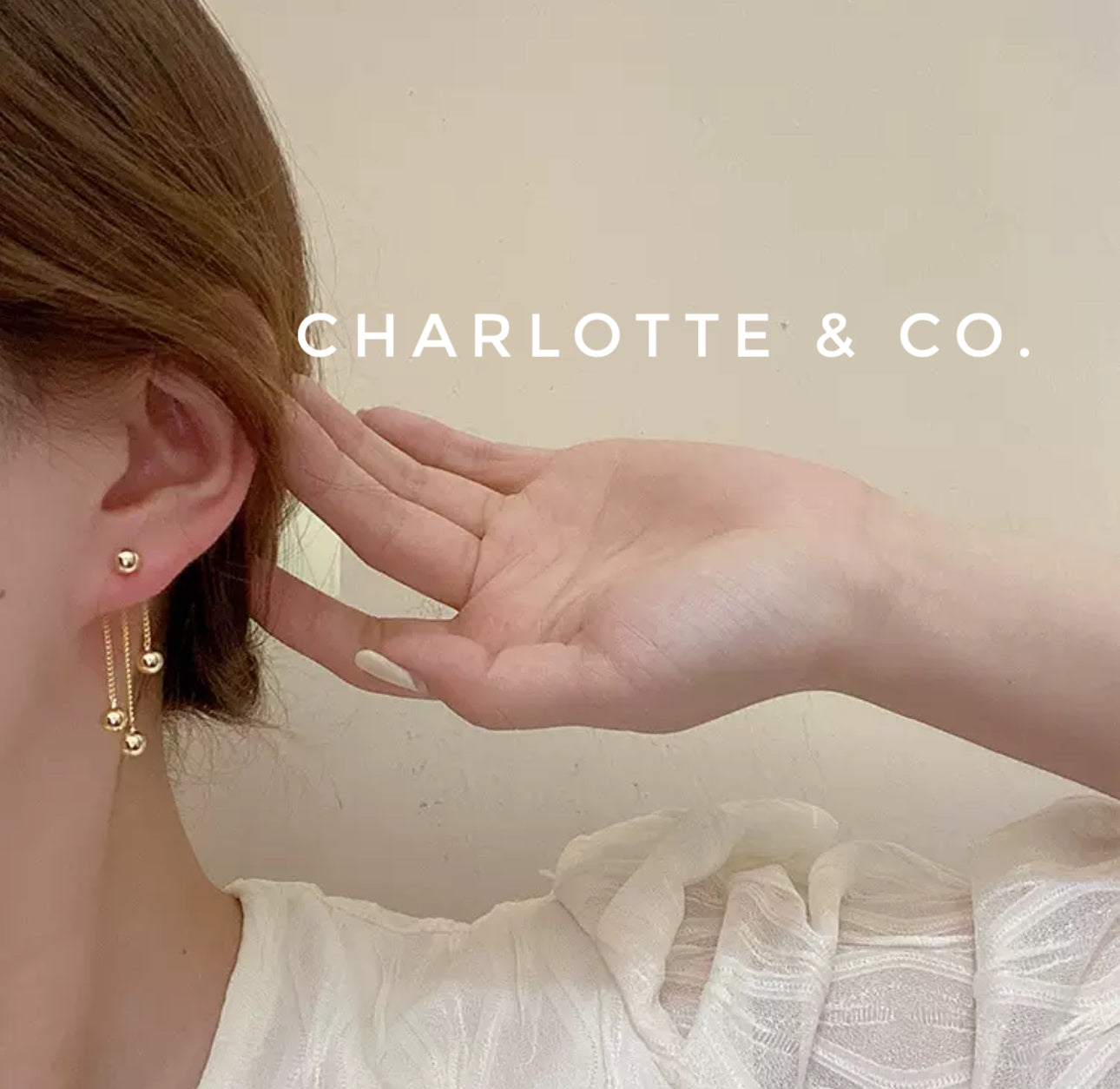 韓系不規則流蘇耳環