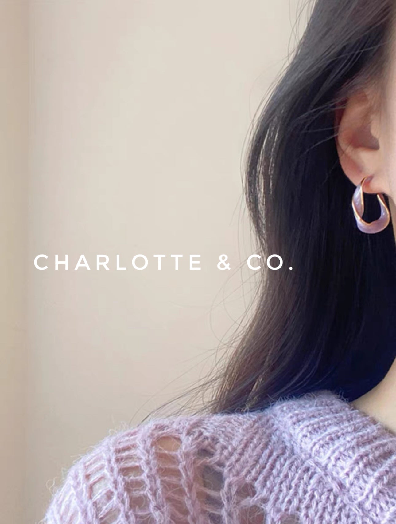 韓系扭紋圈圈耳環