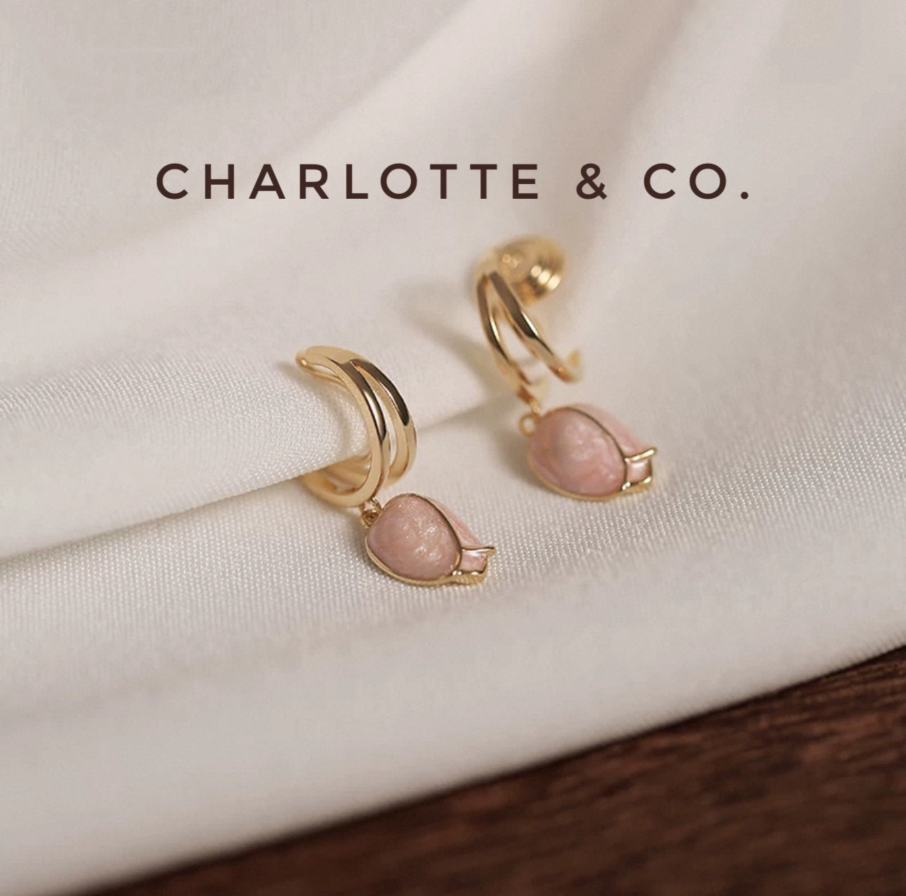 韓系吊小金香耳環