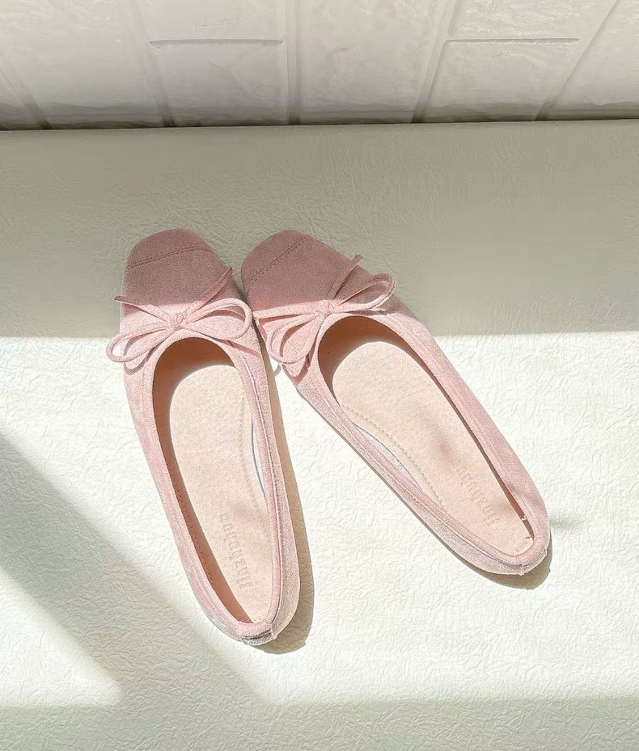 韓系圓頭小結芭蕾平底鞋