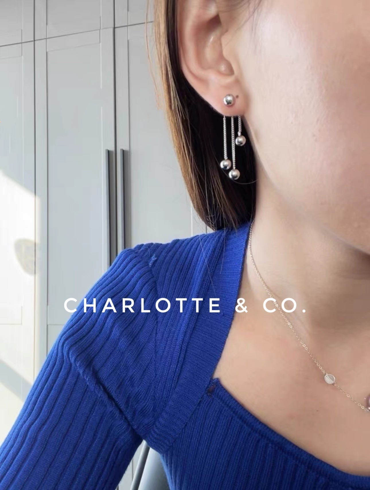 韓系不規則流蘇耳環