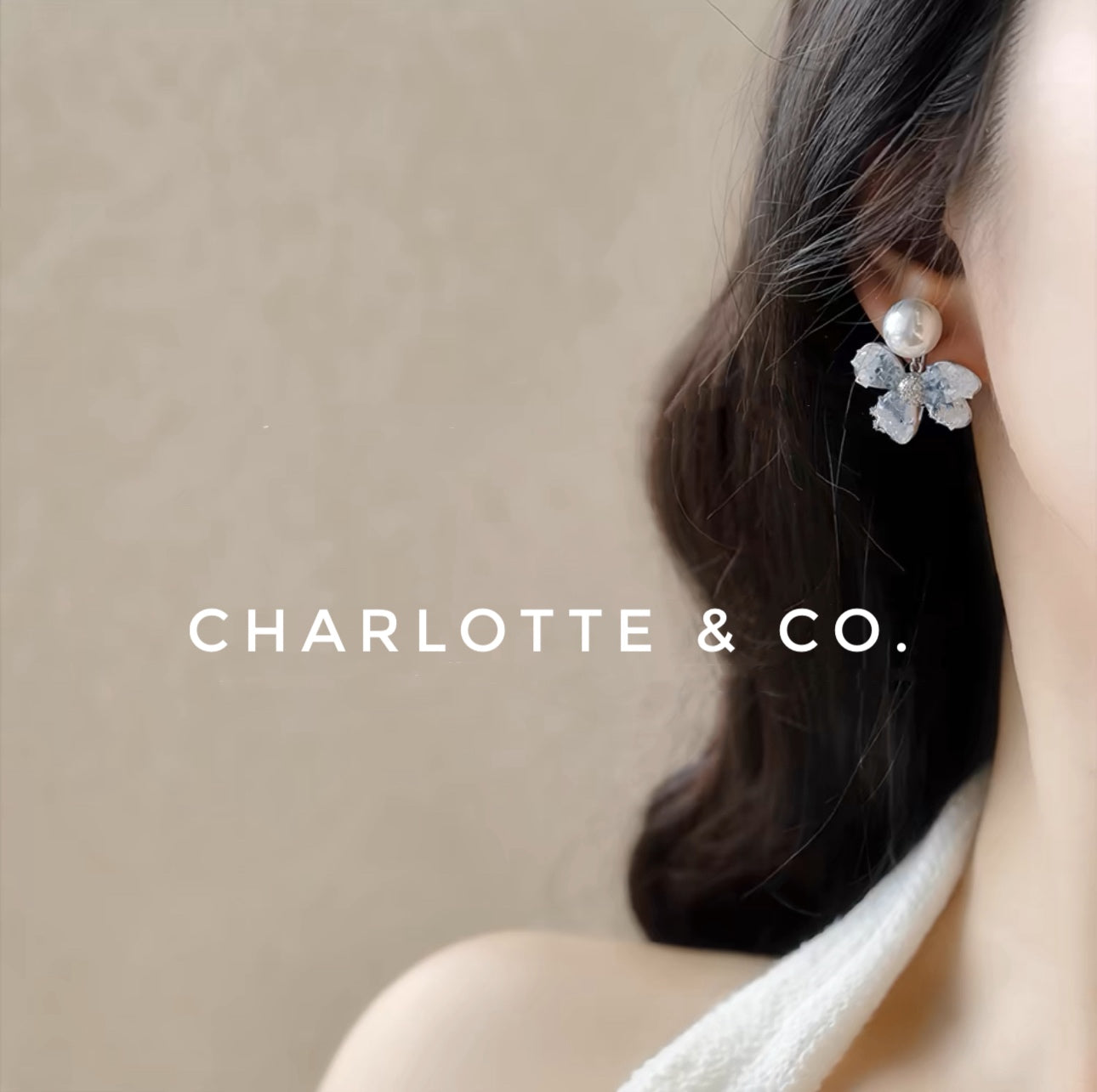 韓系蝴蝶晶珠耳環