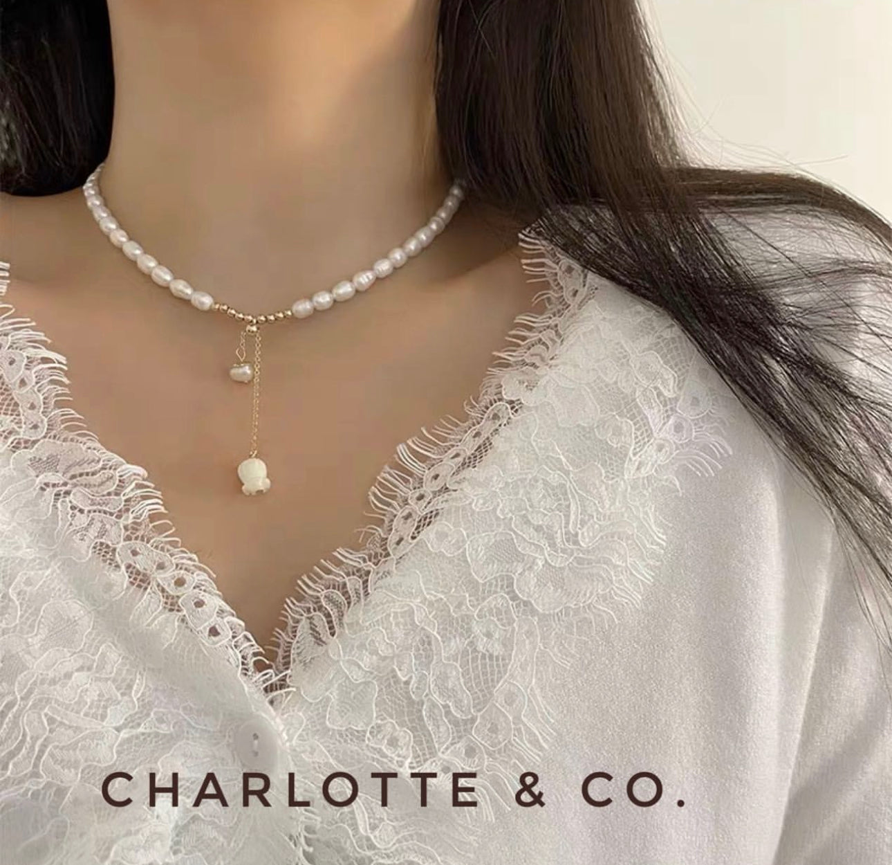 韓系吊鈴蘭天然淡水珠鏈