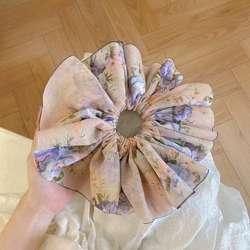 韓系小碎花大髮圈
