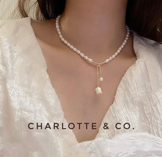 韓系吊鈴蘭天然淡水珠鏈