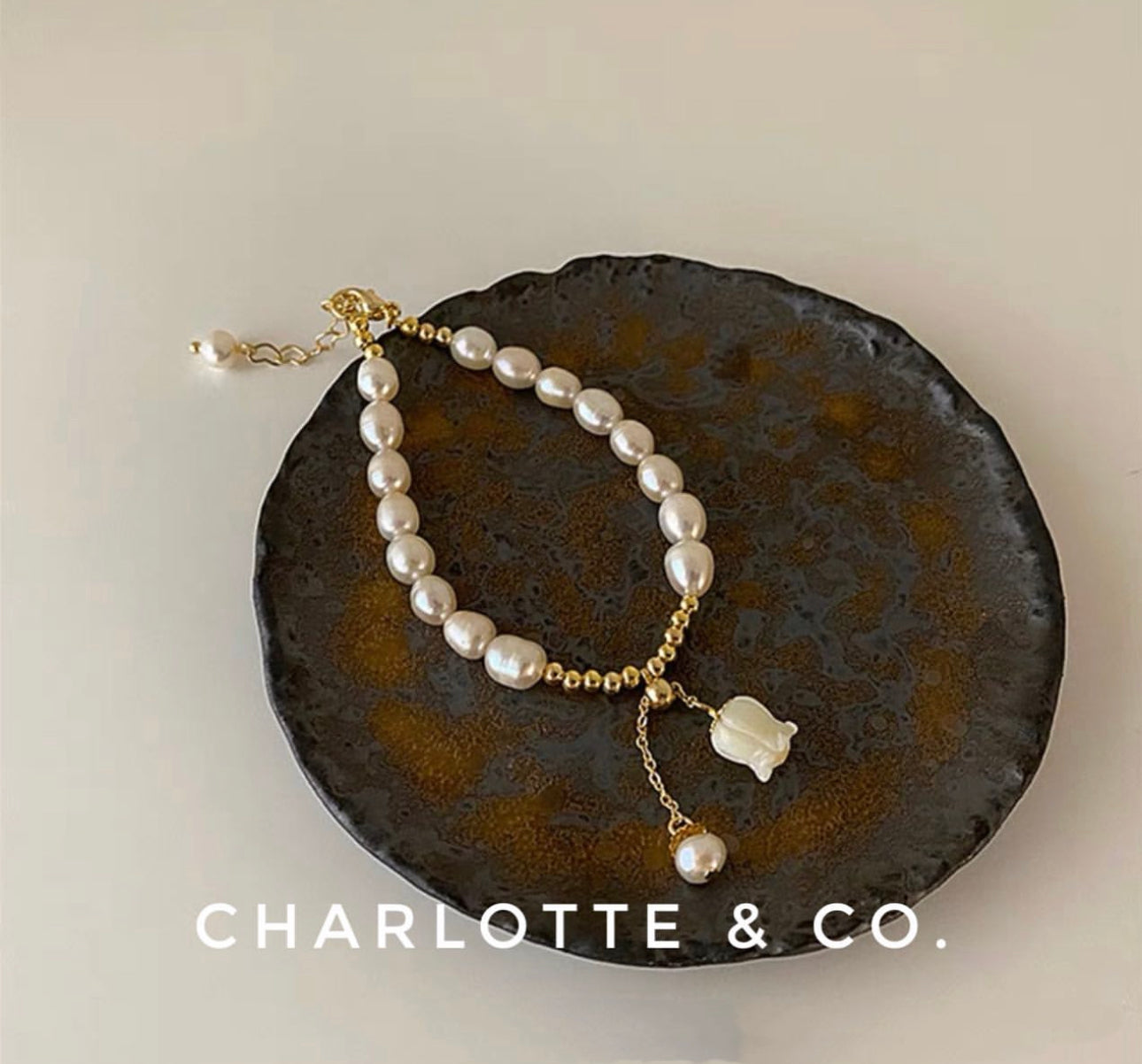 韓系吊鈴蘭天然淡水珠鏈