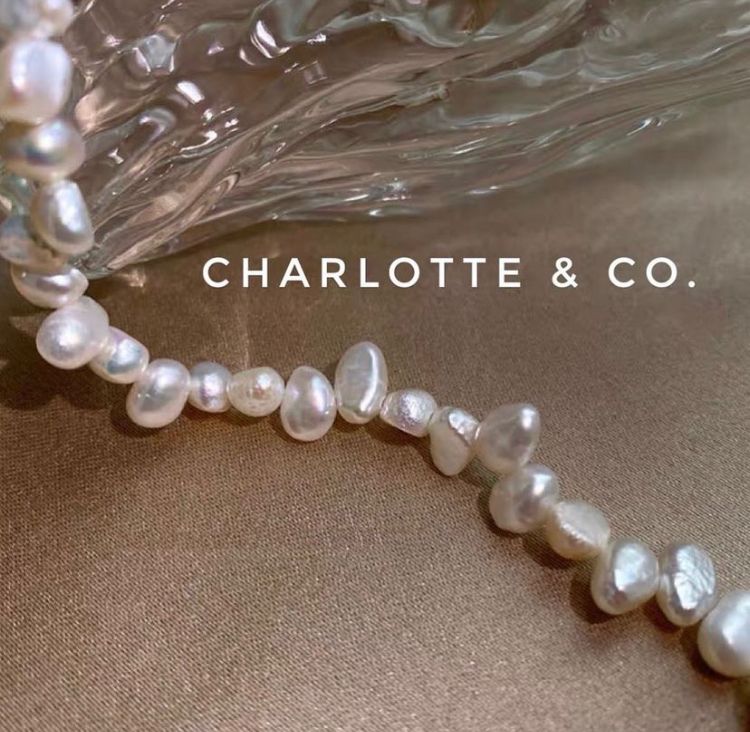 韓系天然淡水珠短項鏈