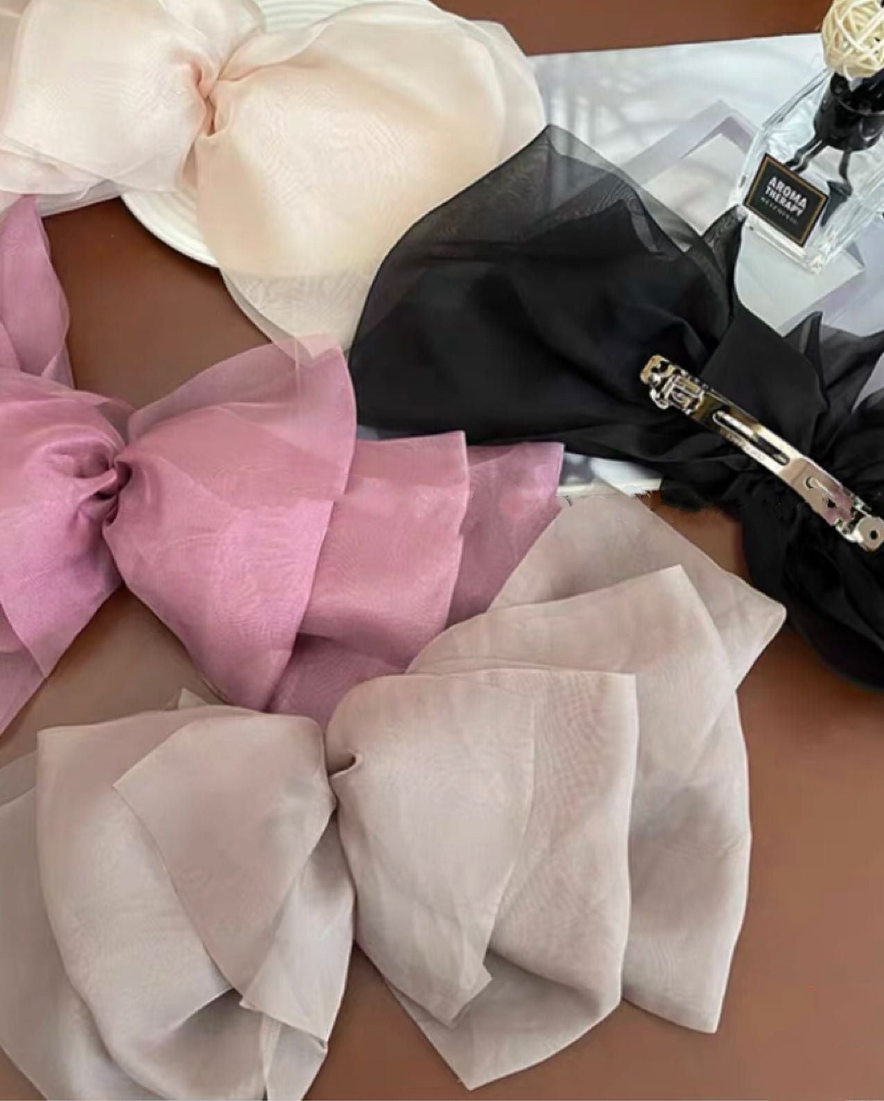 韓系大紗蝴蝶結夾