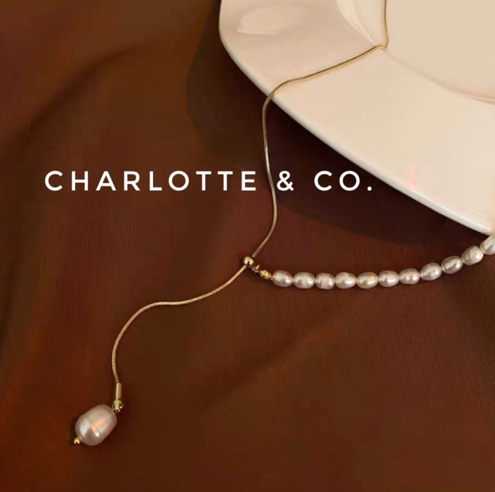 韓系半珠半鏈項鏈